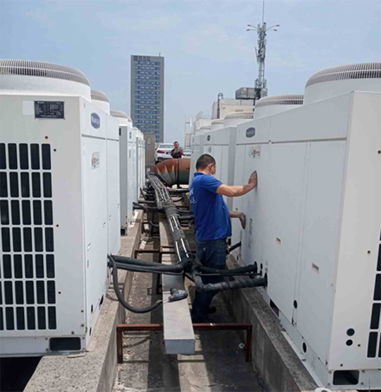 石林中央空调制热和不制冷系统维修方法